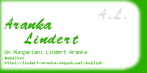 aranka lindert business card